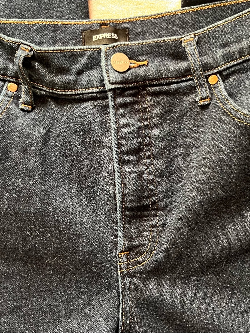 Express Wide Leg High-Rise Dark Blue Denim Jeans Size 10S